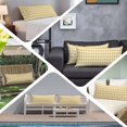 thumbnail image 5 of Plaid Yellle, Body Pillow Cover, Pillowcase Protectors with Zipper, Breathable Decorative Throw Pillow Case Cover, Rural Abstract Geometric Lattice Pillow Shams for Couch Sofa 20x60Inch, 5 of 8