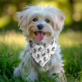 thumbnail image 2 of Dog Bandana 1 Pack,White Chicken Sketch Pattern Bandanas for Dogs,Cat Bandana,Small/ Large Dog Bandana 2 Size,Dog Bandanas Girl Boy, 2 of 6