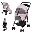 thumbnail image 3 of Dapmiu Pet Stroller with Removable Carrier,8KG Capacity Dog & Cat Stroller,Foldable with 360 Wheels & Safety Belt - Breathable Mesh,Large Storage Basket,Ideal for Walking,Shopping, and Travel, 3 of 8