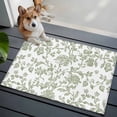 thumbnail image 5 of Pastoral Flowers Washable Area Rug 2 x 3 ft Light Green Flower Farmhouse Plant , Soft Non Slip Rugs Stain Repellent Indoor Felt Carpet for Living Dining Room Bedroom Home Office, 5 of 9