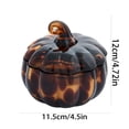 thumbnail image 2 of MInHoues Halloween Hand‑Blown Pumpkin Jar Candle, 8oz Farm Apple Pumpkin Scent Soy Wax Candle, Smokeless Aromatherapy Candle for Bedroom Autumn Decor & Holiday Present, 2 of 8