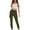 Olive Green, variant on IROINNID Women's Cargo Pants Multi Bag Work Suit Pants Elastic Waist Lace Up Pants Long Pants,Olive Green