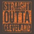 thumbnail image 6 of UGP Campus Apparel Straight Outta Cleveland Long Sleeve T-Shirt - 2X-Large - Brown, 6 of 6