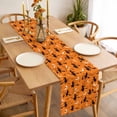 thumbnail image 3 of Red Orange Halloween Table Runner - 70 Inch Long, Kitchen Dining Table Runner Dresser Scarves, Flying Witch Bats Moon Farmhouse Decor for Coffee Tables Wedding Party Banquet, 3 of 8