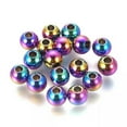 thumbnail image 2 of U8MO 10/20pcs Multi-color 304 Stainless Steel Beads Round Mini Smooth Spacer 5.7~10mm-10mm-10pcs, 2 of 2