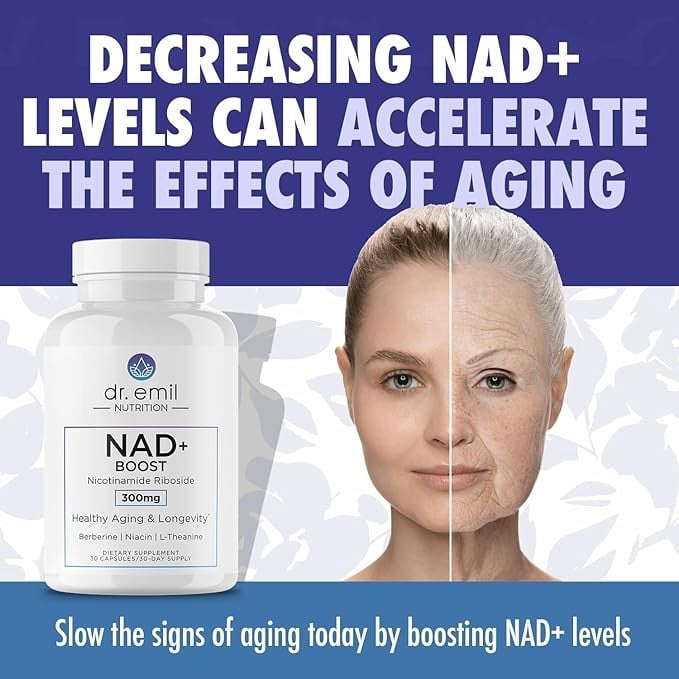 DR. EMIL NUTRITION NAD + Boost, NAD supplement, 30 Count, 30 Servings