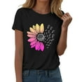 thumbnail image 2 of Basic T Shirts for Women Everyday Casual Loose Fit Summer Short Sleeve, 2 of 6