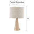 thumbnail image 3 of Posh Living Brynlie Table Lamp 5ft Power Cord USB Charger Beige, 3 of 9
