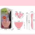 thumbnail image 4 of Clearance!Face Mask Mixing Bowl Set, 6 Pcs DIY Facemask Mixing Tool Kit with Facial Mask Bowl Stick Spatula Silicone Brush Spray Bottle Puff Soaking Bottle Gauges, 4 of 7