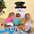 thumbnail image 7 of 20 x 39 Inch DIY Felt Christmas Snowman Games Set with 31 PCS Detachable Ornaments, Wall Hanging Xmas Gifts for Christmas Decorations, 7 of 7