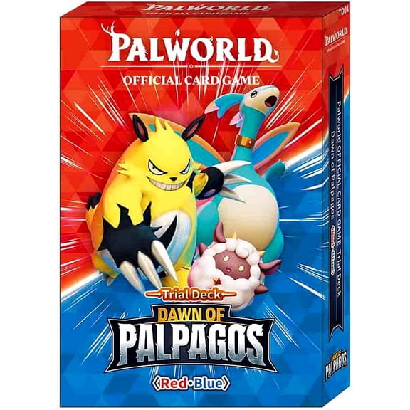 Collectible Palworld Dawn of Palpagos Red & Blue Trial Deck (50 Cards)