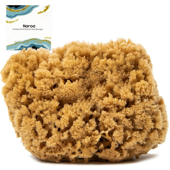 Esponja de ducha Naroa Massage Natural Large, sin blanquear