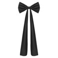 thumbnail image 2 of Giant Bow Decor Christmas Tree Topper,20 x 71 Inches Christmas Extra Large Satin Bows,Giant Xmas Tree Toppers Bows for Home Wreath Birthday Wedding Party Decorations(Black), 2 of 4
