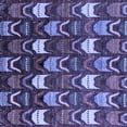 thumbnail image 1 of Ahgly Company Machine Washable Indoor Square Abstract Blue Modern Area Rugs, 4' Square, 1 of 4