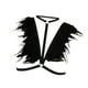 thumbnail image 5 of Lencería con arnés ajustable para mujer, sin copas, camiseta sin mangas de moda, sujetador con y plumas, 5 of 8