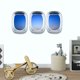 thumbnail image 3 of 1PC EW035 Combinación tridimensional Ojo de buey Cielo azul Paisaje Ventana Pegatinas de pared Habitación de niños Jardín de infancia Autoadhesivas Pegatinas de ventana extraíbles, 3 of 5