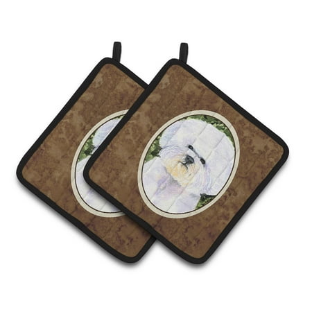 

Caroline s Treasures Bichon Frise Pair of Pot Holders