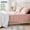 Blush, variant on 3 Piece Toddler Bed Sheets Set, 100% Cotton Jersey, Includes Super Soft Fitted Sheet, Flat Sheet, Pillowcase, Light Gray Solid