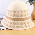 thumbnail image 2 of CoCopeaunts Women's Bucket Hat Warm Knitted Hats Autumn Winter Simple Fashion Versatile Heavy Woolen Casual Fisherman Hat, 2 of 8