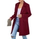 thumbnail image 1 of Blazer PRETTYGARDEN Mujer Manga Larga Corte Suelto Rojo Vino Talla L, 1 of 8