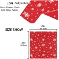 thumbnail image 4 of GZHJMY Christmas Beautiful Snowflake Pattern Cloth Napkins, Set of 4 20 x 20 Inch Soft & Comfortable Polyester Dinner Napkin for Family, Restaurant, Weddings, Parties, Holiday Dinner,Red, 4 of 6