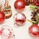 thumbnail image 2 of Moyic 30/34/100 Uds bola de Navidad árbol de Navidad colgante bola de adorno de plástico hogar Oficina vacaciones decoración de Año Nuevo Kits de decoración para fiestas rojo Moyic HA8970-04B, 2 of 6