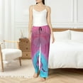 thumbnail image 4 of Fotbe Pink Shark Pool Fantasy Pantalones de Pijama para Mujer, Pantalones de Dormir, Pantalones Pj con Cordón y Bolsillos-X-Large, 4 of 6