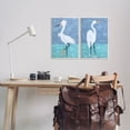 thumbnail image 3 of Stupell Industries Snowy Egret Pond Animals Painting Unframed Art Print Wall Art, 13 x 19, Set of 2, 3 of 8