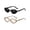 2 Pack (Black/Grey+ Light Brown/Light Brown), variant on Retro Oval Sunglasses for Women Men Fashion Small Oval Sunglasses 90s Vintage Shades