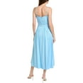 thumbnail image 2 of Taylor womens  Linen-Blend Midi Dress, 12, Blue, 2 of 2