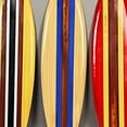thumbnail image 4 of Zeckos Wood Striped Surfboard Hanging Wall Décor 32 inches Set of 3, 4 of 5