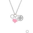 thumbnail image 2 of Delight Jewelry Silvertone Not All Angels Have Wings Eternity Ring - Light Pink Heart Nurse Strong Zoe Necklace, 2 of 4