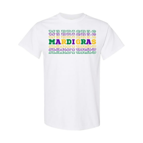 Inktastic Mardi Gras Mirror Words T-Shirt