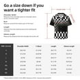thumbnail image 5 of Kdxio Men'S Hawaiian Shirt For Men Short Sleeve Shirt 3d Black And White Checkerboard Summer Casual Holiday Beach Button Down T-Shirts, 5 of 5