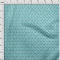 thumbnail image 4 of oneOone Polyester Spandex Turquoise Blue Fabric Christmas Dress Material Fabric Print Fabric By The Yard 56 Inch Wide, 4 of 5