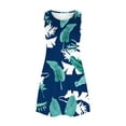thumbnail image 4 of Mefallenssiah Robes d'Été pour Femmes Plage Florale T-Shirt Robe Décontractée Poches Boho Robe Débardeur, 4 of 5