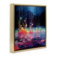 thumbnail image 4 of Stupell Industries Abstract Mystic Landscape Abstract Painting Gold Floater Framed Canvas Art Print Wall Art, 25 x 25, 4 of 10