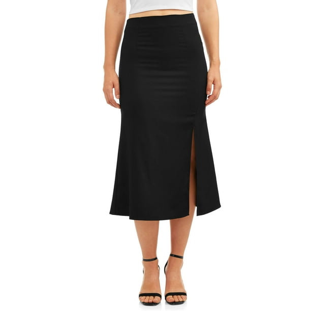 Women's Satin Midi Skirt - Walmart.com