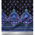 thumbnail image 2 of Soimoi Poly Georgette Fabric Swirl,Leaves & Floral Panel Fabric Prints by Yard 42 Inch Wide, 2 of 3