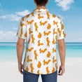 thumbnail image 4 of Fuzoiu Cartoon Squirrel Print Hawaiian Shirt for Men, Summer Beach Casual Short Sleeve Button Down Shirts, Men’s Beach Summer Shirts with Pocket,XX-Large, 4 of 7