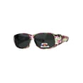 thumbnail image 2 of Polarized Womens Floral Print Fit Over Rectangular 54mm Sunglasses Purple Green Pink, 2 of 4