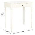 thumbnail image 6 of SAFAVIEH Arina Solid Retro 1 Drawer Writing Desk, Distressed White, 6 of 15