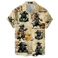 thumbnail image 4 of Black Cat Pirate Hawaiian Shirt For Men Aloha Gifts For Cat Lovers Mens Hawaiian Shirts Short Sleeve Button Down Shirt Men TO1, 4 of 7