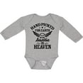 thumbnail image 3 of Inktastic Handpicked for Earth By My Auntie in Heaven with Angel Wings Boys or Girls Long Sleeve Baby Bodysuit, 3 of 5