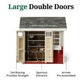 thumbnail image 4 of Little Cottage Co. 8x8 Colonial Pinehurst Shed with Operable Window, Outdoor Wood Storage Do-It-Yourself Precut Kit, 4 of 13
