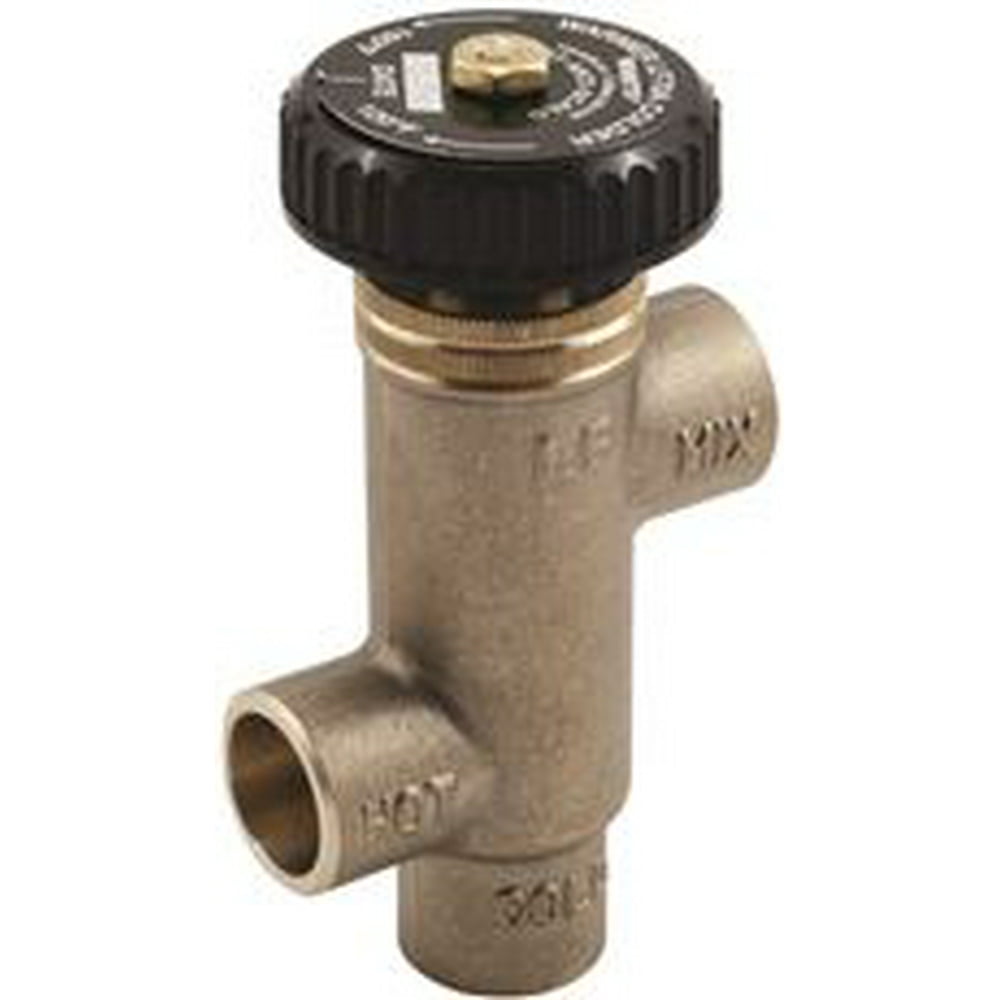 Watts Tempering Valve Hot Water Extender, 1/2 In. Sweat, Lead Free