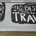 thumbnail image 6 of Ambesonne Adventure Place Mats Set of 4, Pack the Bags Travel, Standard Size, Black White, 6 of 6