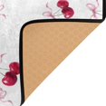 thumbnail image 4 of Non-Slip Area Rug 80x58in Indoor Washable Floor Mats Carpet Printed for Living Room, Bedroom, Home Decor Watercolor Cherries Pattern, 4 of 7