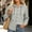 Gray, variant on Ynynloco Women's 100%Cotton Hoodie Long Sleeve Jacket Button Drawstring Blouse Tops Casual Fall Winter Shirts