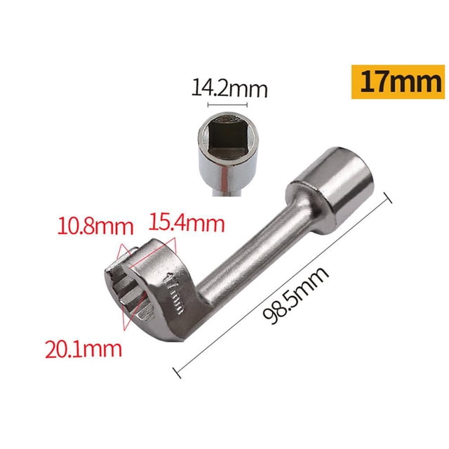 Automotive Hex Wrench Socket Set, Professional Fuel Injection Pipe Socket Wrench for Car Engine Repair, Durable Steel Mechanic Tool for Diesel & Gas Vehicles